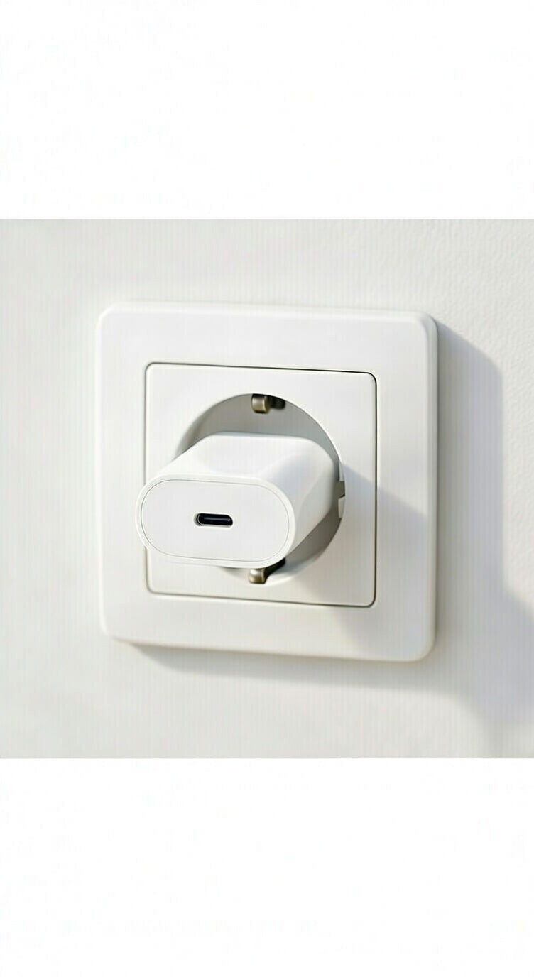 Prise avec espace de rangement intégré